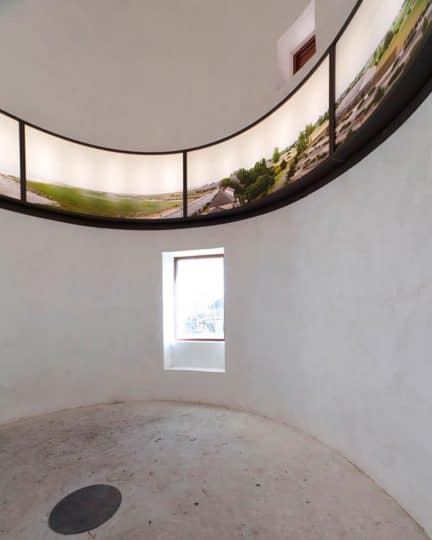 Habillage intérieur dans un belvédère