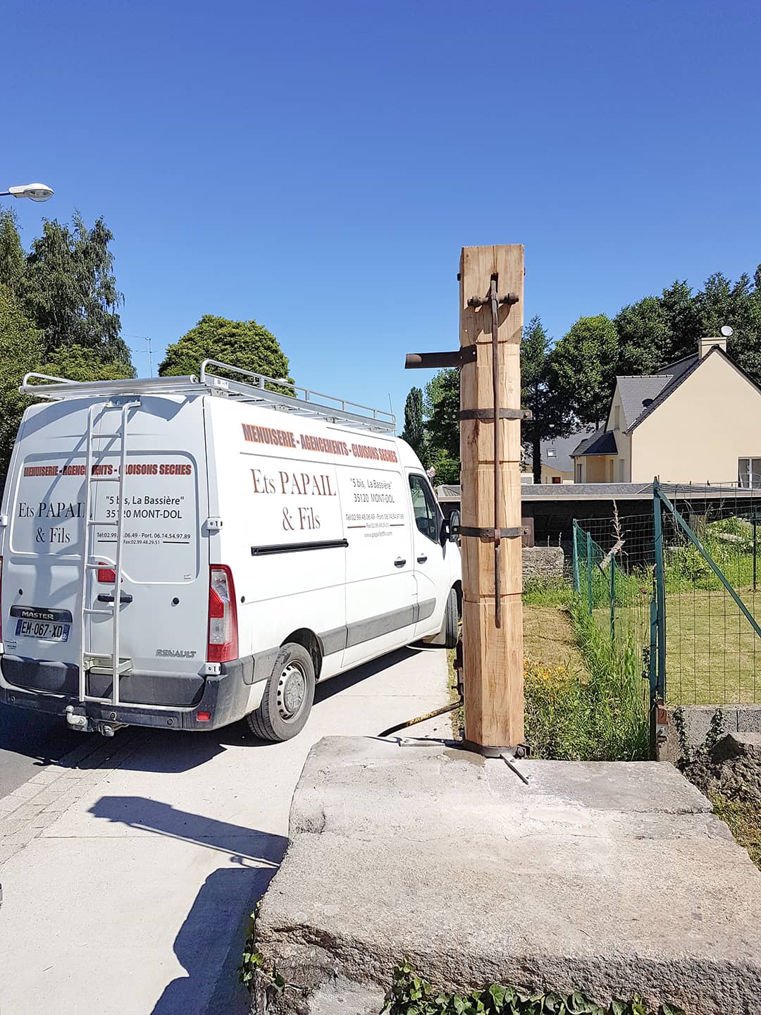 Rénovation d'une pompe en bois (final-2)